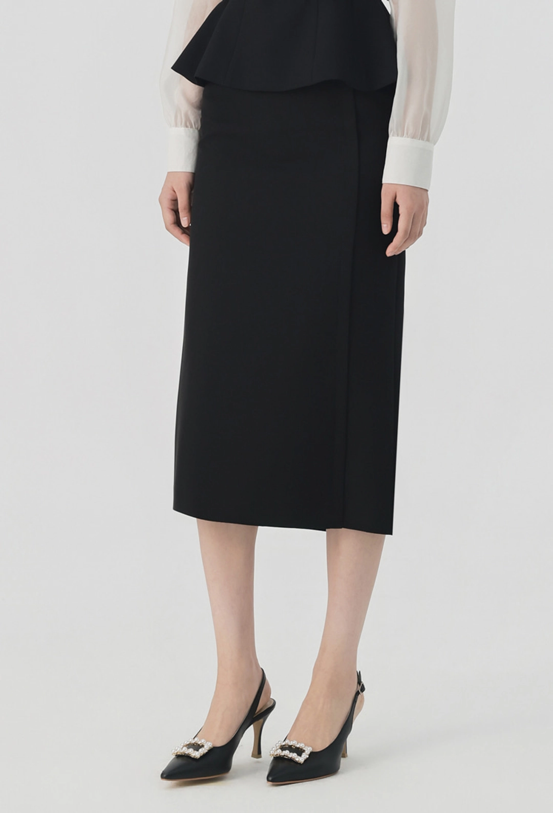 그레이스유 Viola H-Line Skirt (Black) 상품 이미지 1