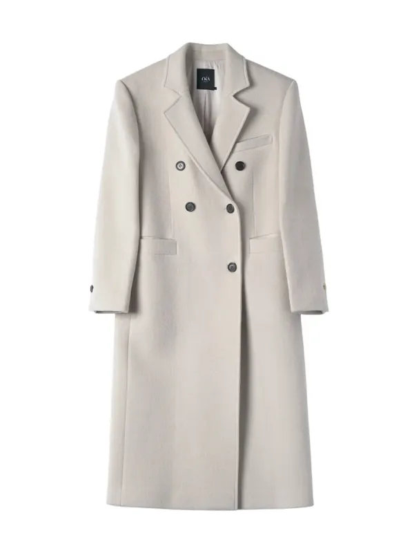 Mare Cashmere Tailored Coat Greige
