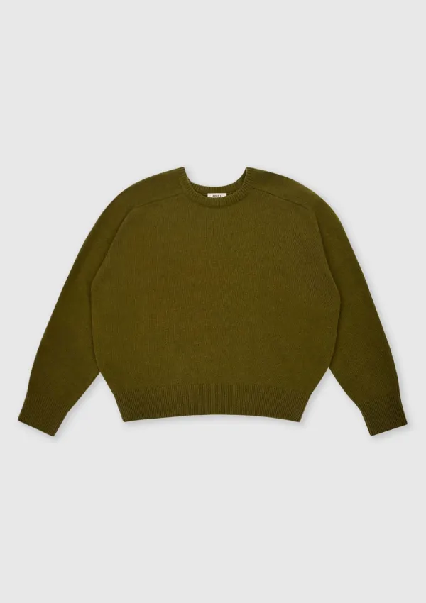 Music Round Knit (Olive)