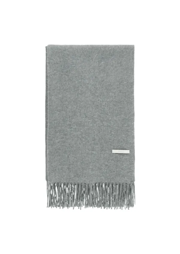 cashmere scarf, grey