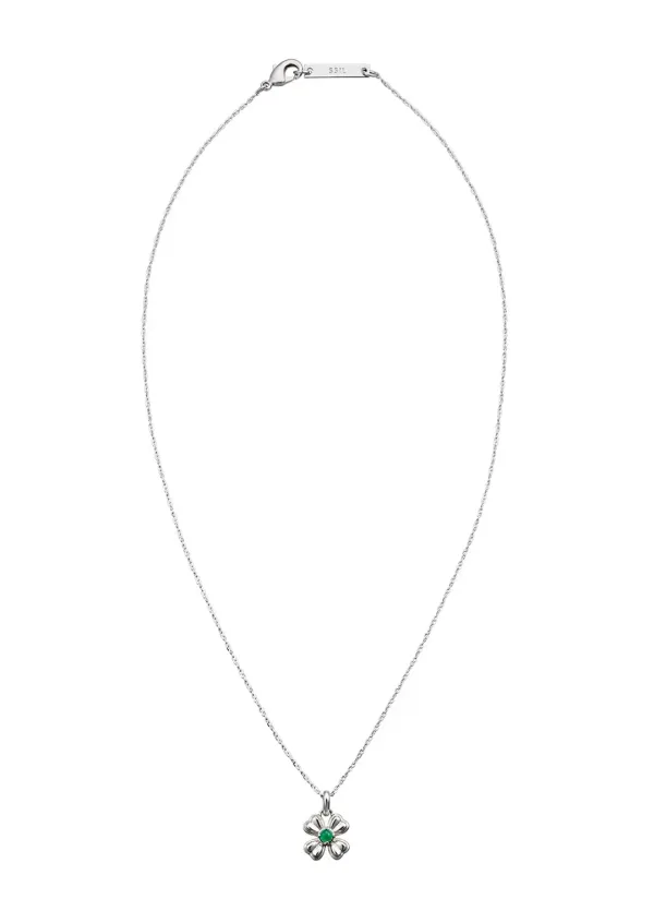 Green Onyx Clover Pendant