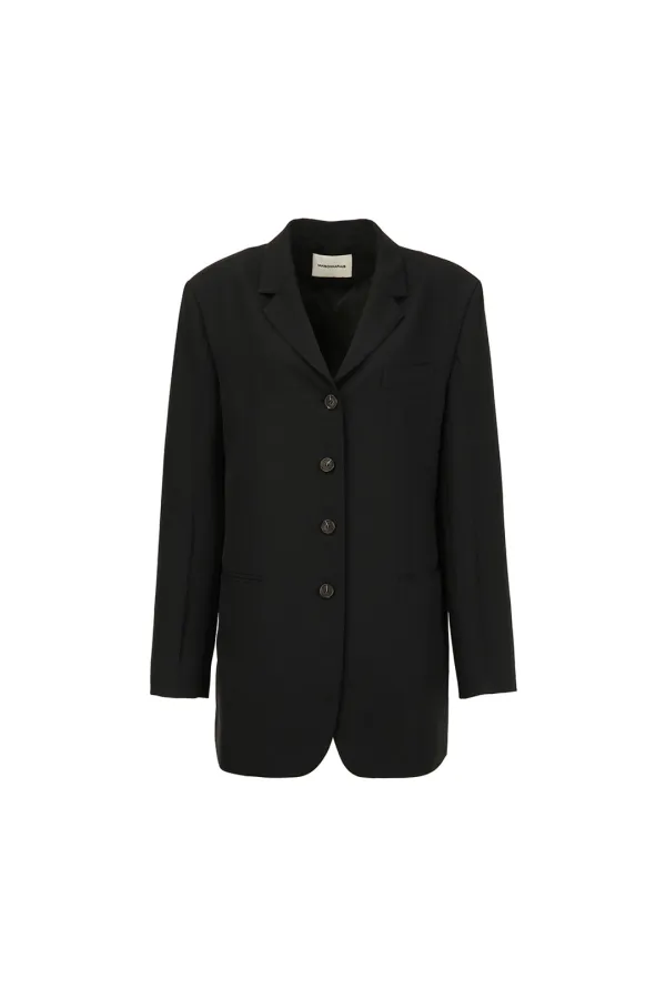 No.4 So Mannish Jacket, Black