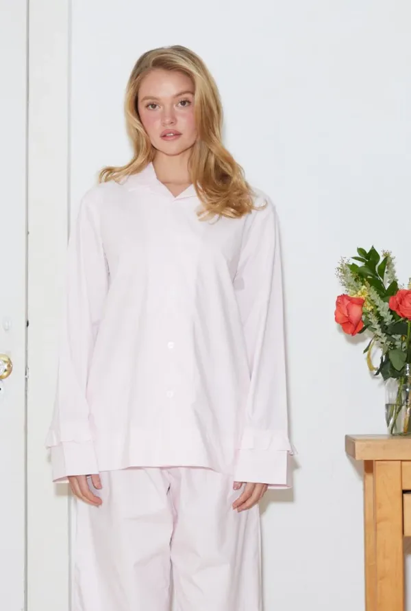 Cotton pajama shirt