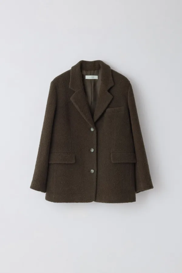 Vein Coat_Olive Brown
