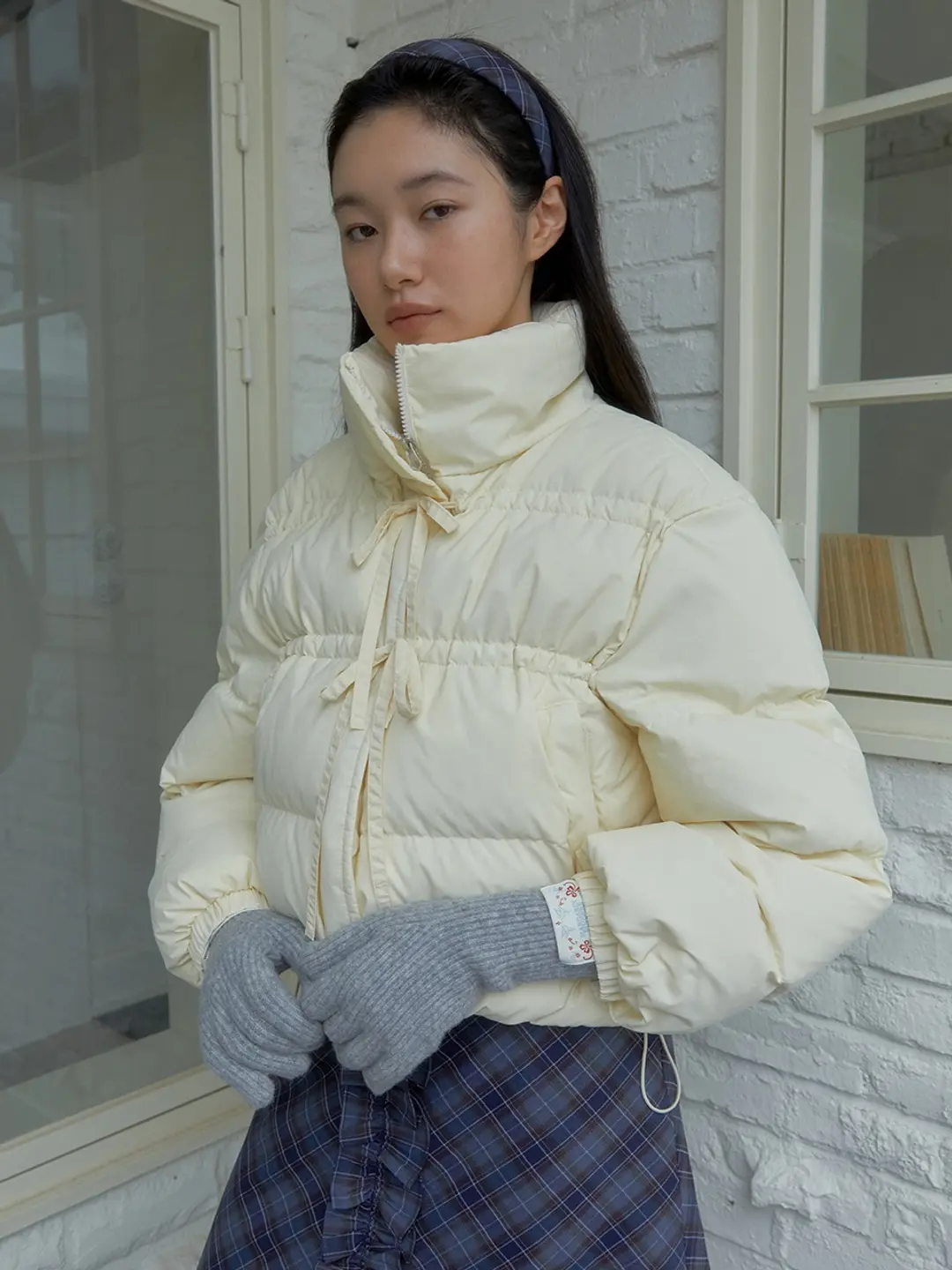 마가린핑거스 RIBBON SHIRRING PADDING (CREAM) 상품 이미지 2