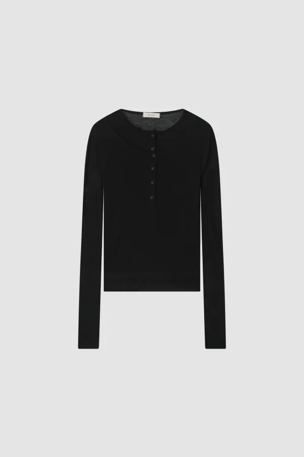 [7th 예약배송/9월 4일] Layered Long Sleeve T_Black