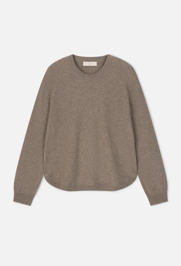 Cashmere Crew-Neck Knit (Mocha)
