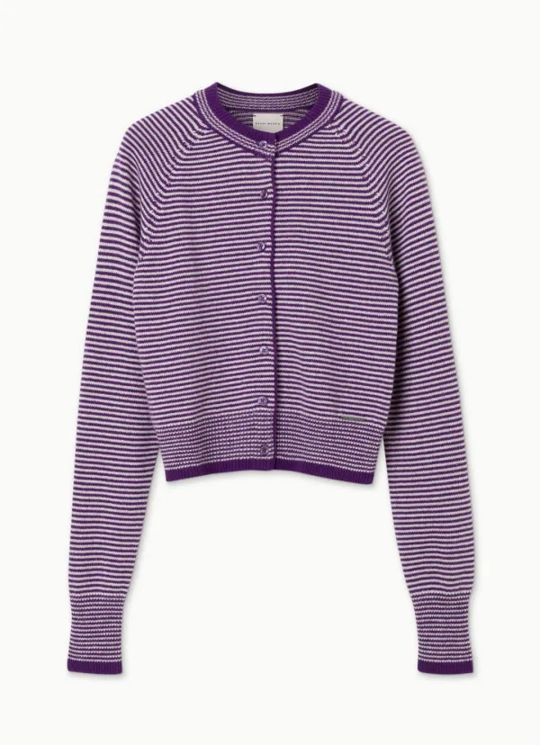 Petite cardigan_Purple Multi