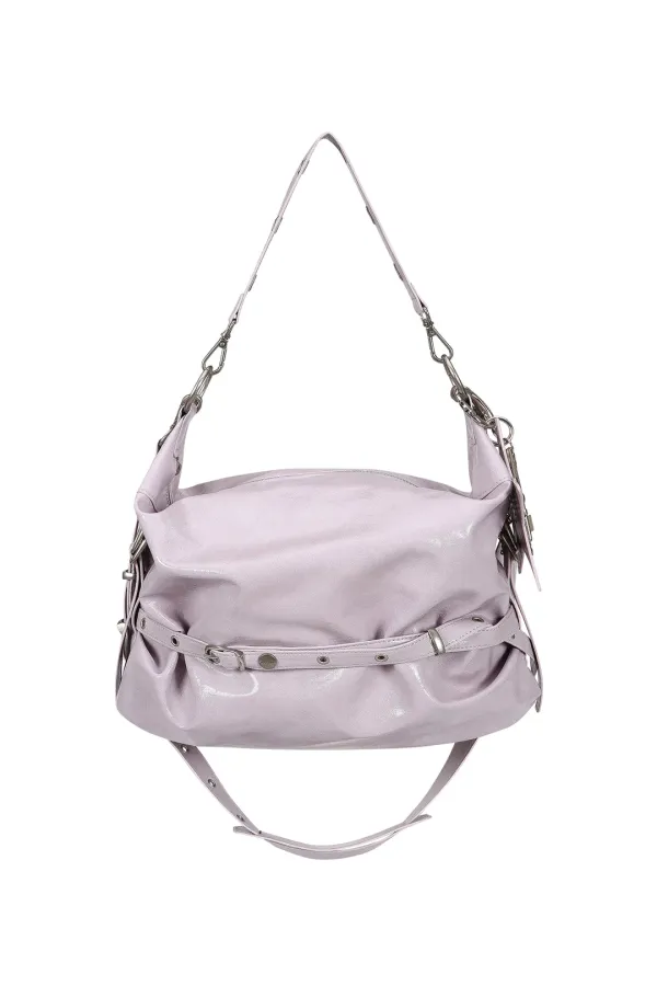 슬라우치 백 & 키링 세트 slouchy bag (lilac) & keyring set