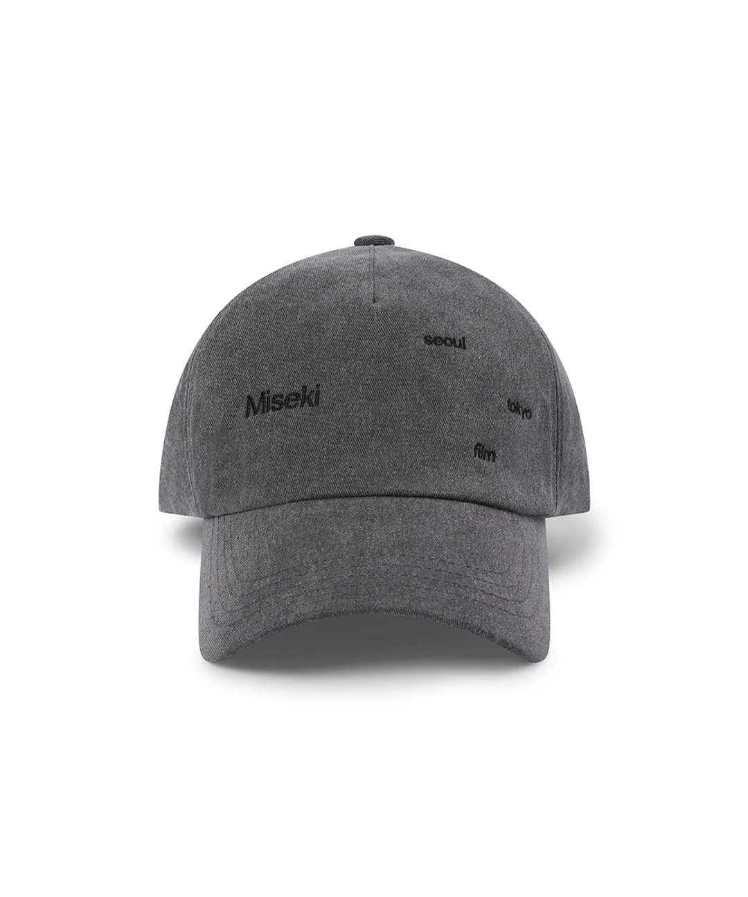 미세키서울 Spread logo ball cap CHARCOAL 상품 이미지 1