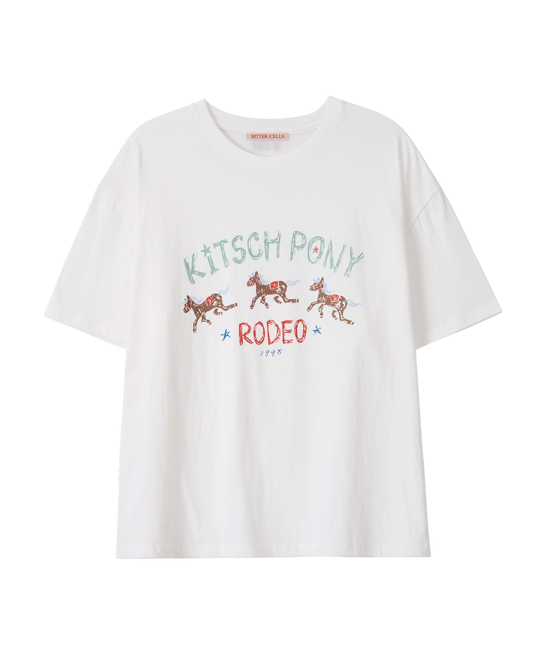 비터셀즈 Kitsch Pony Tee-Ivory 상품 이미지 1