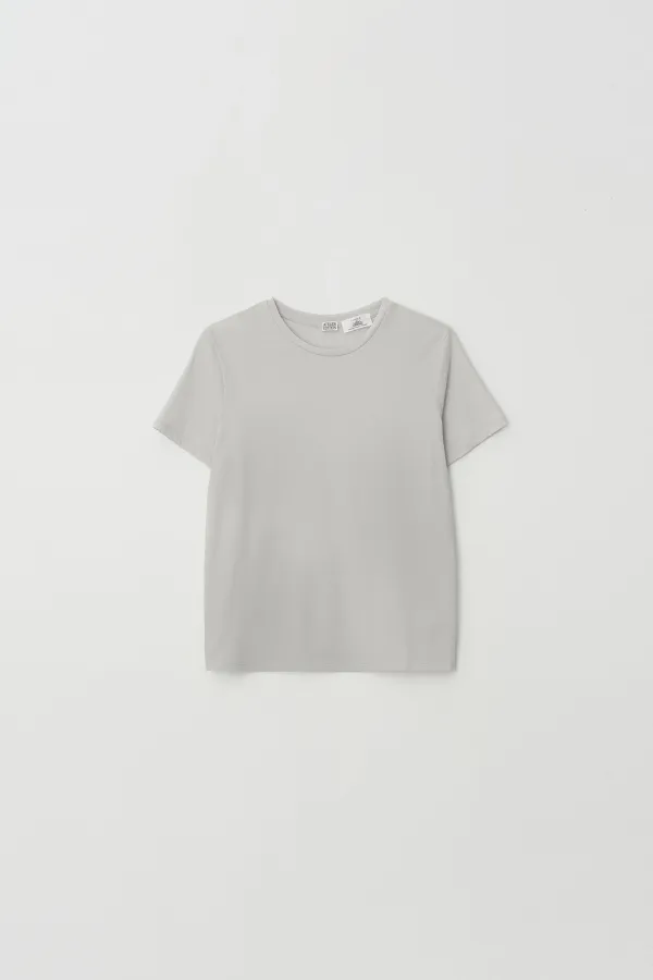 Albini Premium Cotton Crew Neck T-Shirt (light blue)