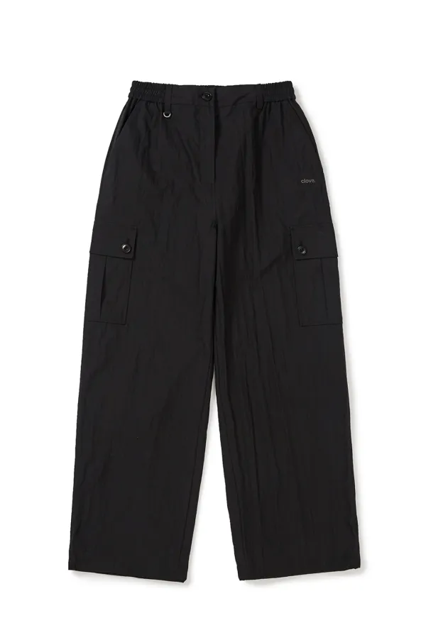 [25SS clove] Parachute Cargo Pants (Black)