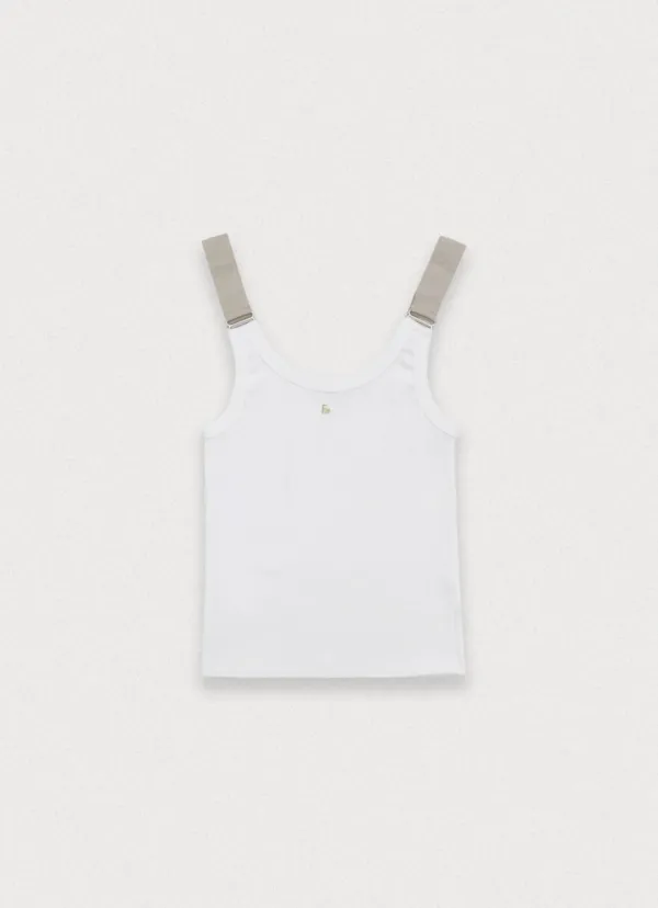 Banding sleevless - ivory
