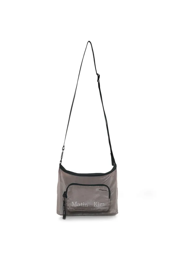 PACKABLE CROSS POCKET BAG IN GREY
