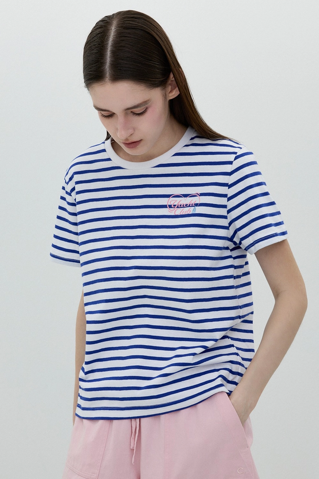 클로브 [25SS clove] Yacht Club Stripe T-Shirt (Blue) 상품 이미지 2
