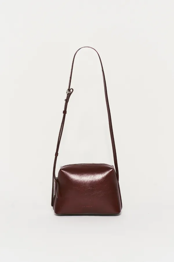 SQUARE CROSSBODY BAG BURGUNDY
