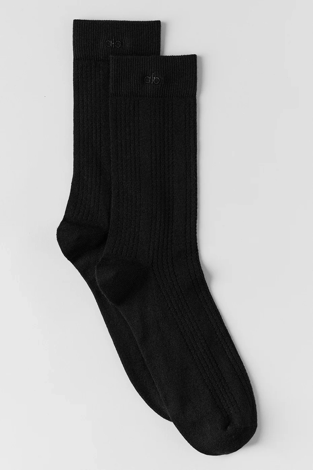 알로요가 Cashmere Mesh Sock - Black 상품 이미지 1