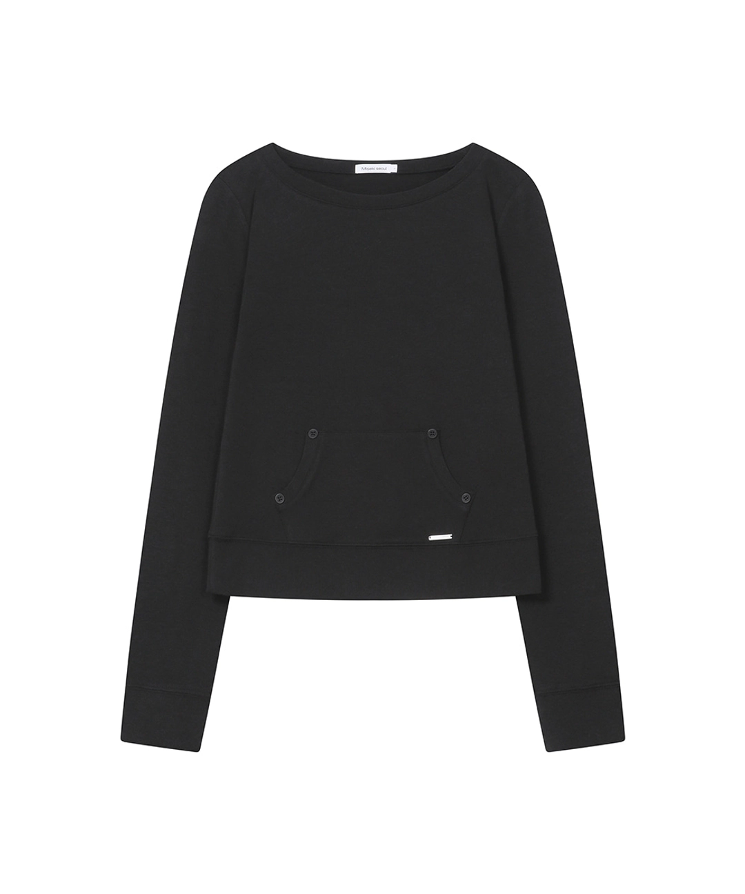 미세키서울 [레이 PICK] Button pocket long sleeve BLACK 상품 이미지 1