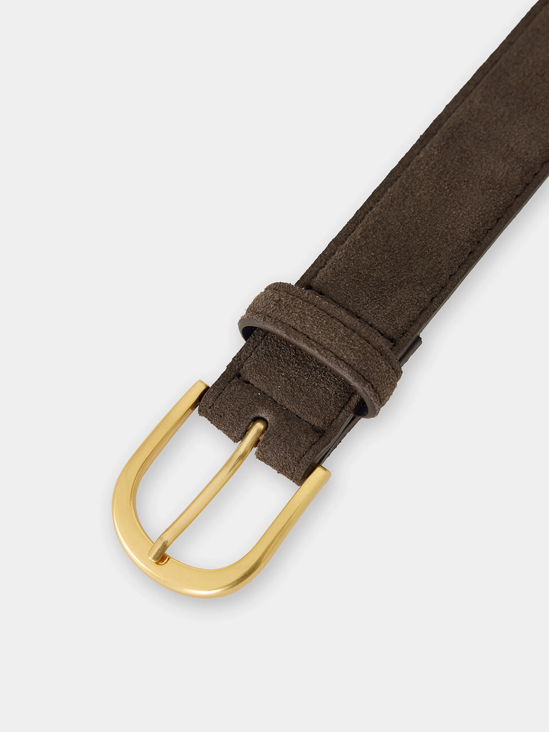 알투더블유 29 Vintage buckle suede belt - Brown 상품 이미지 2