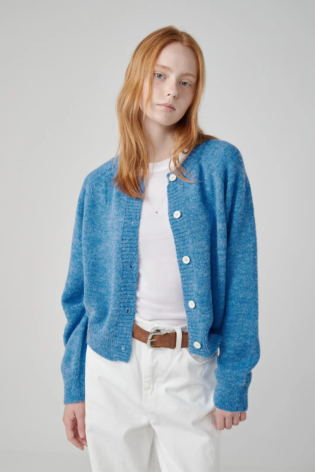 오브오브 Heize round cardigan_blue 상품 이미지 2