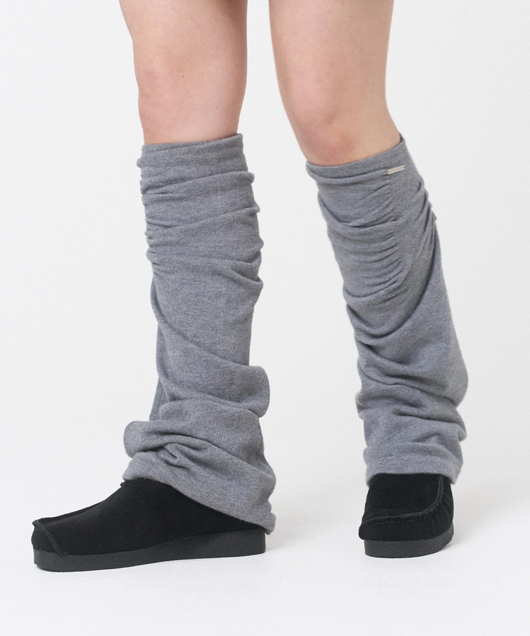 미세키서울 Shirring knit leg warmer GREY 상품 이미지 2
