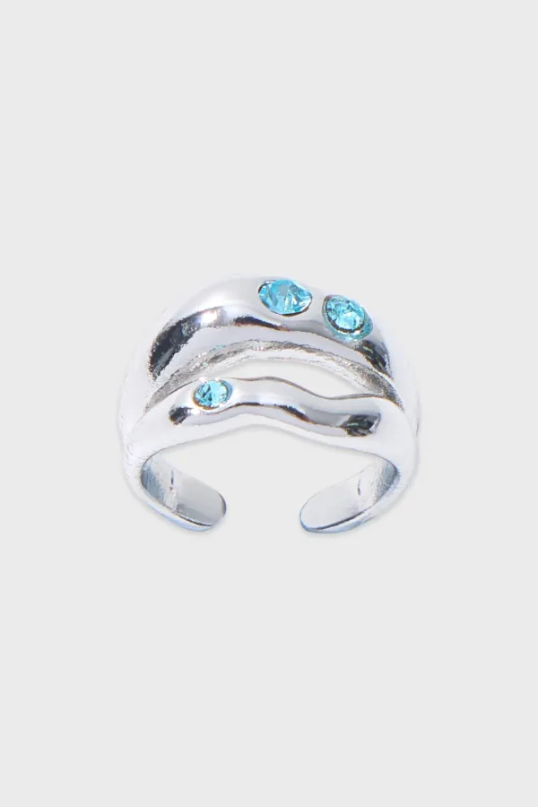 Cubic Toe Ring (Blue)