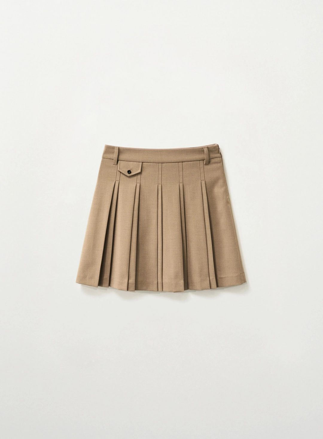 세터 [신예은 Pick] (W) Pleated Mini Skirt - Beige 상품 이미지 1