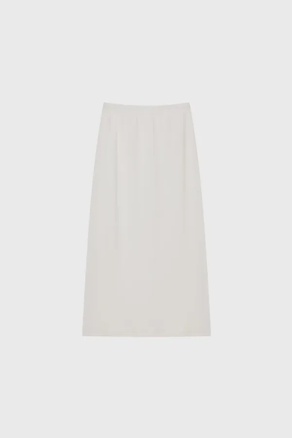 Bold Rib Lounge Skirt (Ivory / Light Gray / Melange Gray / Black)