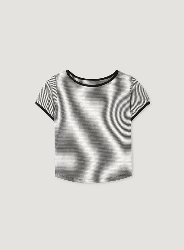 NUBY STRIPE TEE_BLACK