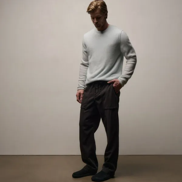 Slub Cotton Utility Pant - Magma Pigment
