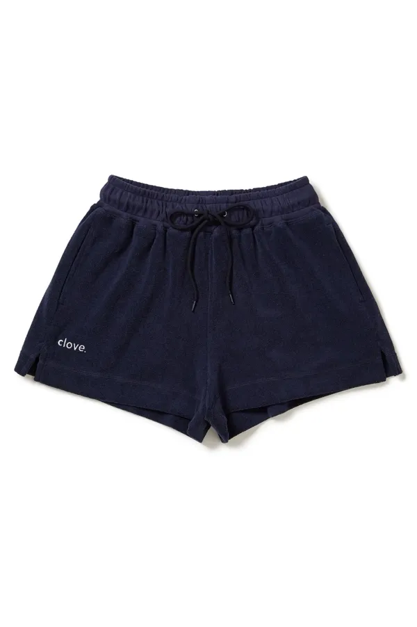 [23SS clove] Logo Terry Shorts (Navy)