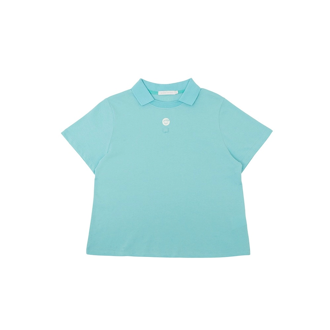 피브비 Piv\'vee Club Round Neck PK Shirt (airy blue) 상품 이미지 1