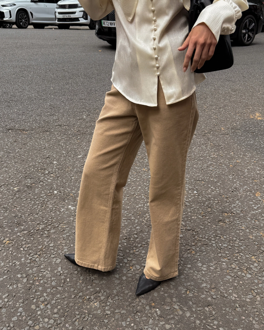 누아르나인 [10/19 순차배송] Straight Cotton Pants [BEIGE] 상품 이미지 2