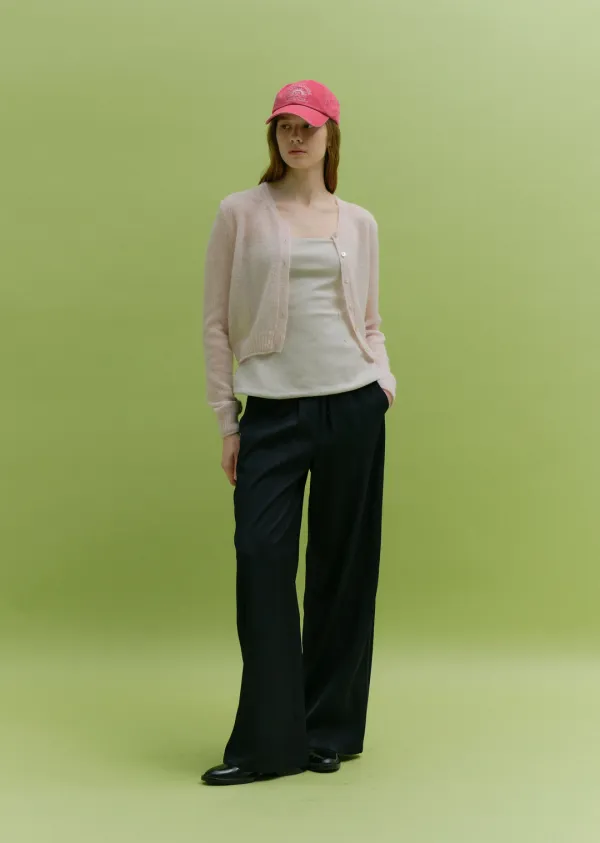 SATIN TRACK PANTS (dark navy)