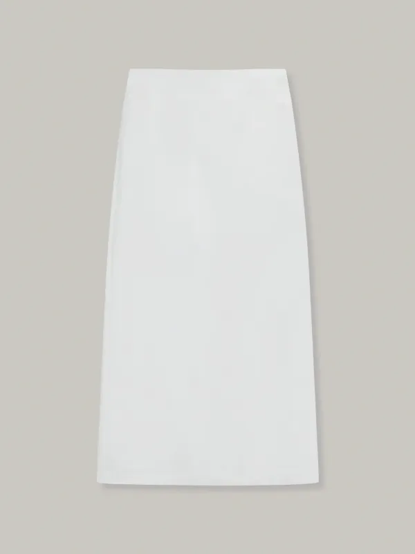 ecru long skirt (ivory)