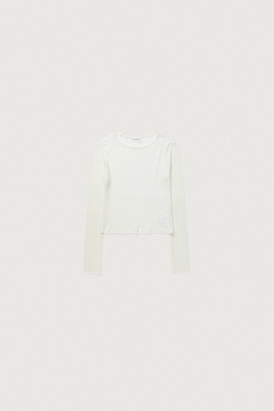 샤드라마 SHEER WOOL CREW NECK -T [IVORY] 상품 이미지 1