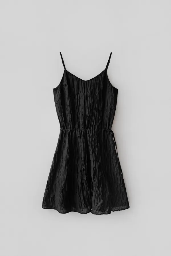 Bowen pleats dress (black)