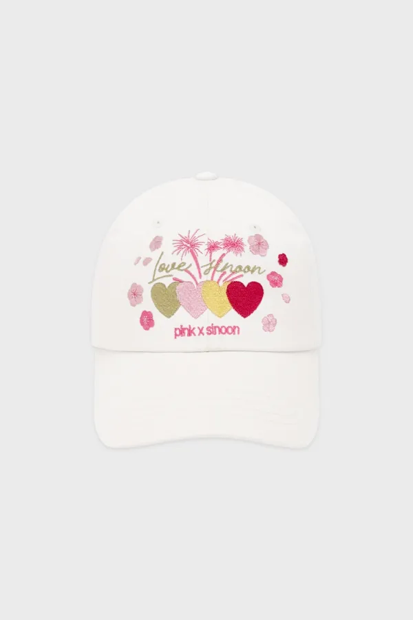 Pink X Sinoon Ball Cap (White)