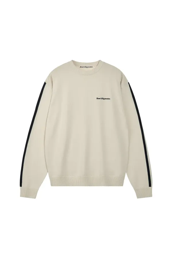 COLORATION CREW NECK KNIT - CREAM