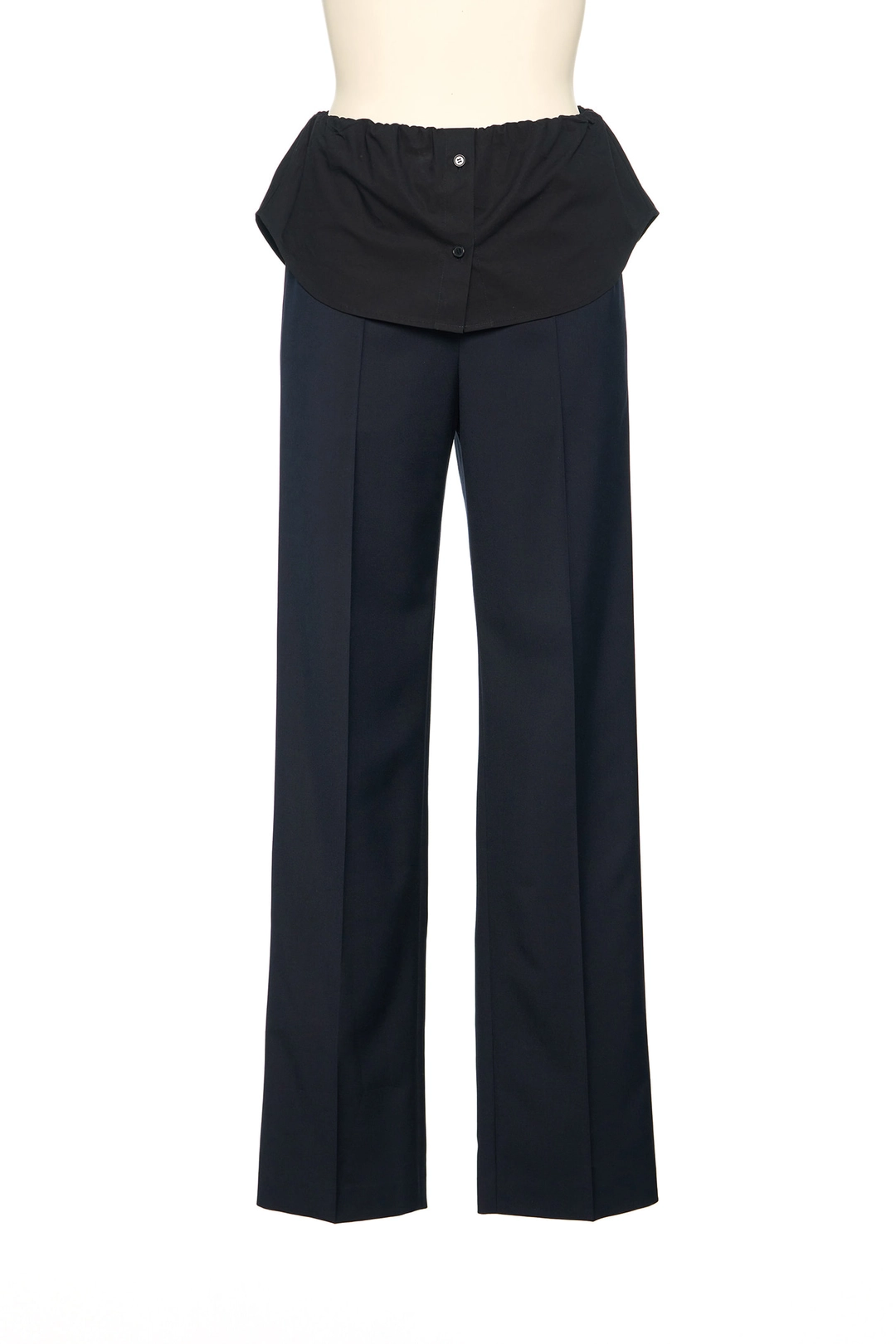 푸쉬버튼 PS26 NAVY SHIRT LAYERED PANTS 상품 이미지 1