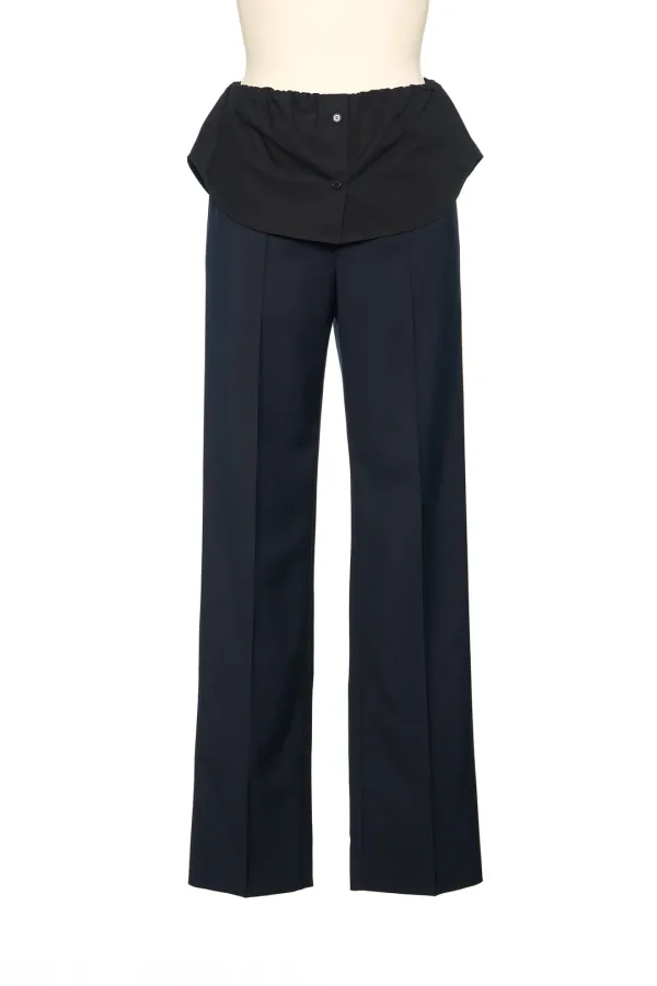 PS26 NAVY SHIRT LAYERED PANTS
