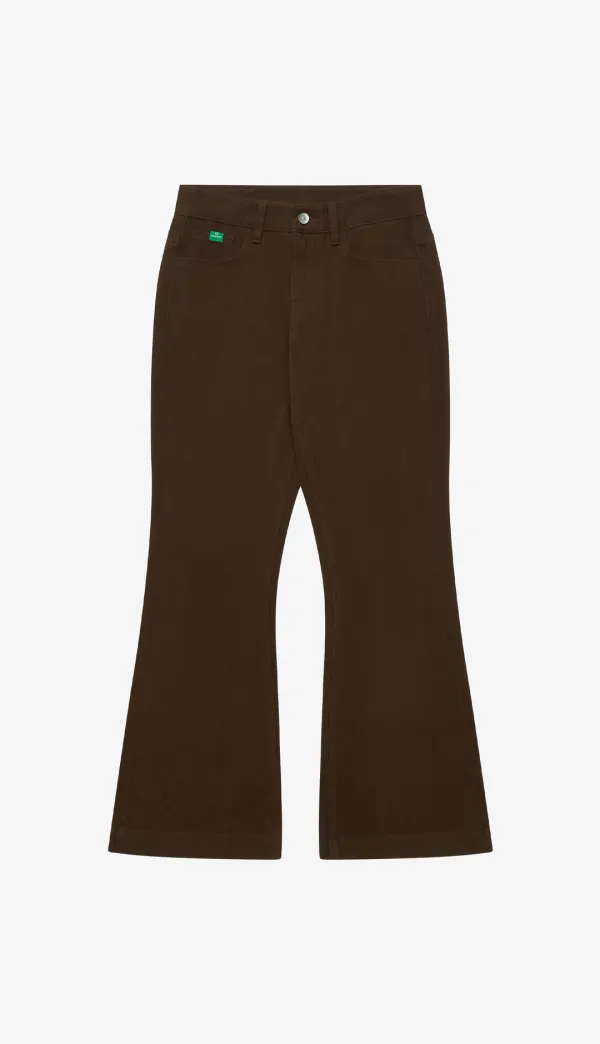 300. Warm Bootscut Pants _ Brown