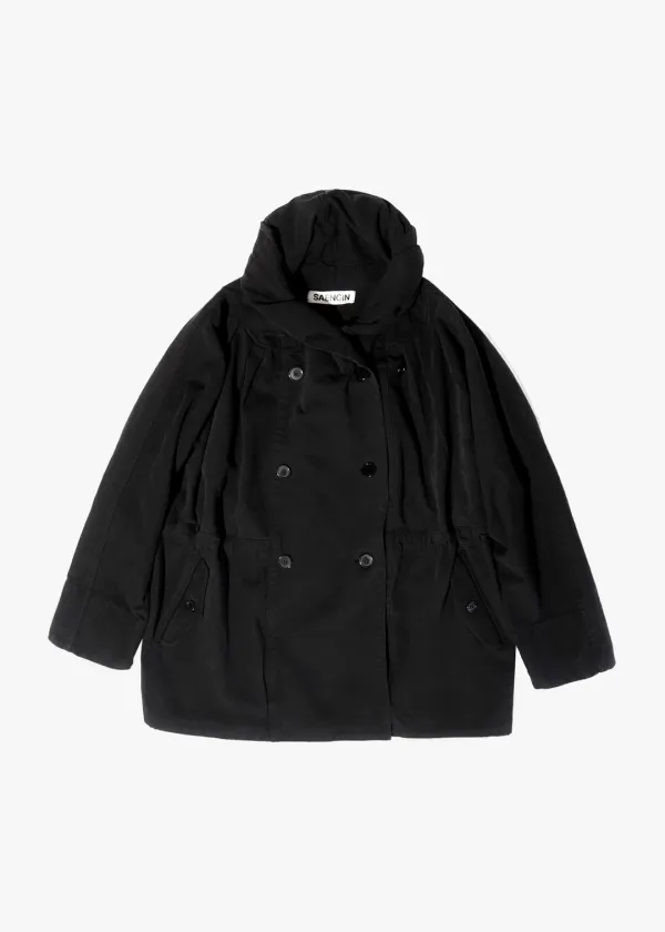 MACKINAW COWL JACKET - BLACK (4차 재입고)