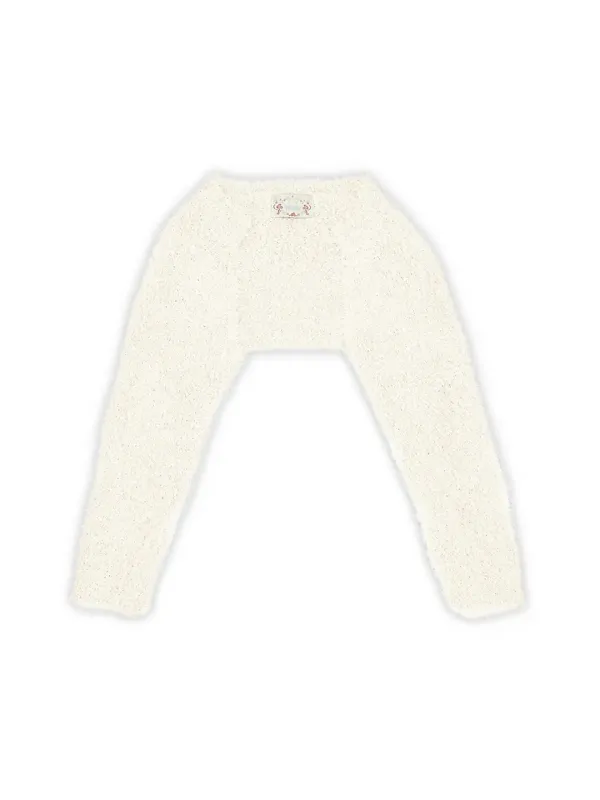 POM POM KNIT BOLERO (CREAM)