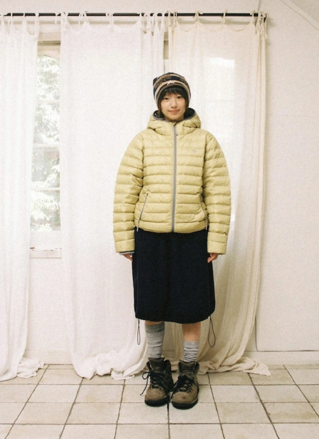 에이이에이이 BALLOON FLEECE SKIRT [NAVY] 상품 이미지 2