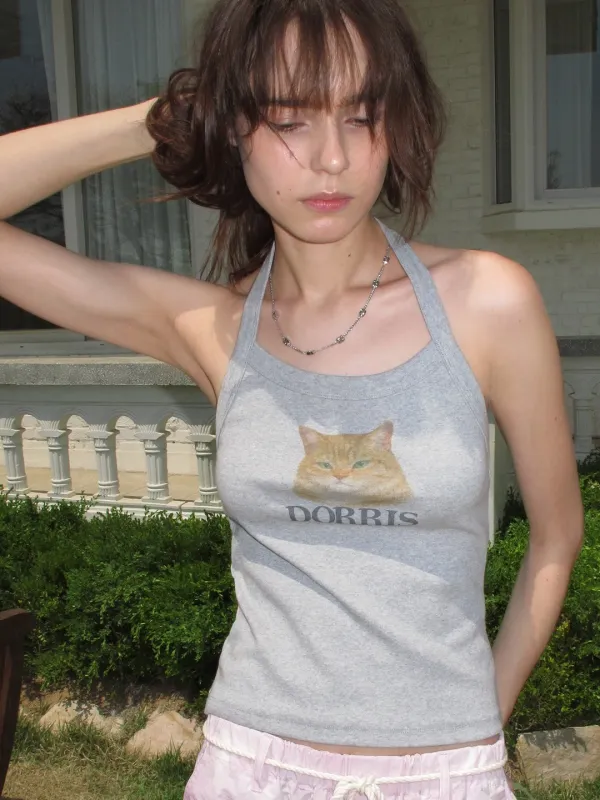 [서연 PICK] DORRIS HALTERNECK SLEEVELESS_GREY