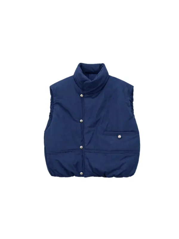 Soft Puffer Vest Blue_F263VE02
