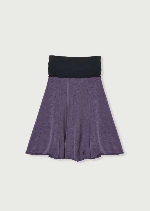 LUSTRE FLARE SKIRT - PURPLE