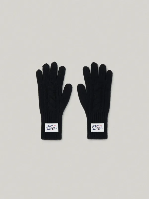 Talo Cable Gloves - Black탈로 케이블 글로브